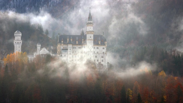 Herbstliches Schloss Neuschwanstein