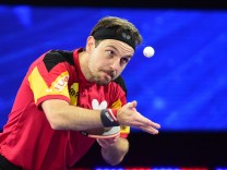 Tischtennis-Weltmeisterschaften in Houston Timo BOLL, Germany, im Halbfinale gegen Truls MÖREGARDH, Schweden Houston Ge