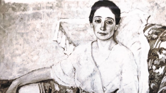 Literatur: Die Schriftstellerin Emma Bonn als junge Frau: Wer dieses Gemälde geschaffen hat, ist bislang unbekannt.