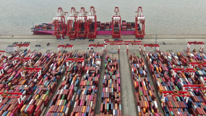 Containerhafen in Shanghai