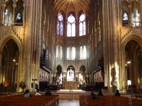 Interior view of the historic Cathedral. Notre Dame