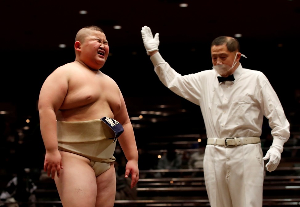 Japanese boy sumo wrestlers chase dreams of fame and fortune