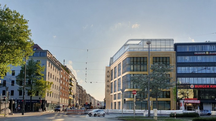 München: Mit diesem architektonischen Entwurf traten Architekt und Bauherr in der Stadtgestaltungskommission an.