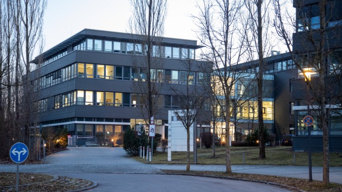 Wirecard Zentrale, Die Zentrale des Wirecard Konzerns am 25.2.2021 in Aschheim, bei München. Mittlerweile wurden die Log