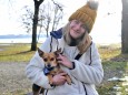 Eching: Findlingshund Chico & Frauchen Julia Kunert