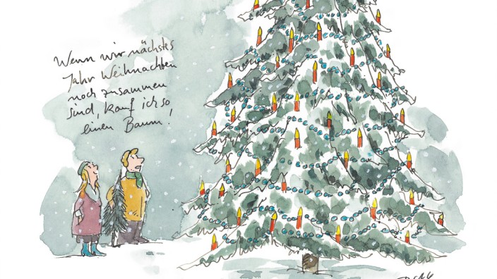 Gastbeitrag von Peter Gaymann: Weihnachtsbäume Promis Cartoonist Peter Gaymann