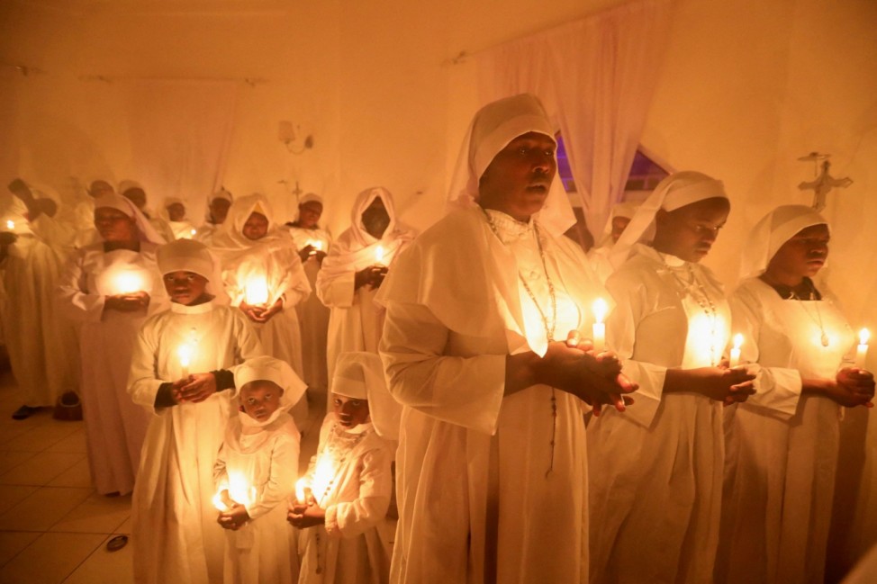 Christmas eve vigil mass amid the COVID-19 pandemic, in Nairobi