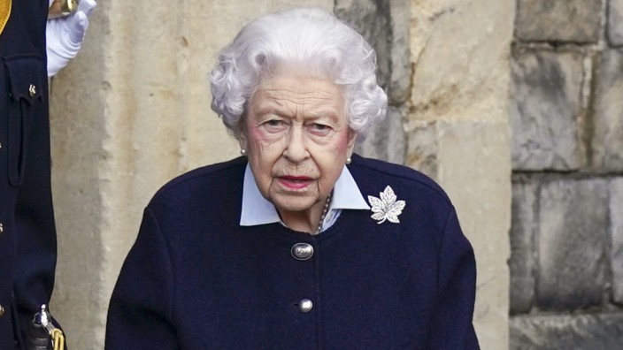 Windsor-Eindringling: Die britische Königin Elizabeth II. bei einem Besuch auf Schloss Windsor Anfang Oktober .