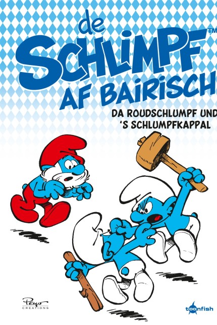 Comic auf Bairisch: Die Schlümpfe auf Bairisch sind im Splitter-Verlag erschienen.