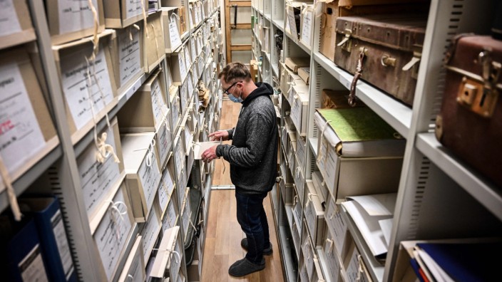Russland: Das Archiv am Sitz der Organisation Memorial quillt über von Dokumenten, die Verbrechen aus der Sowjetzeit belegen.