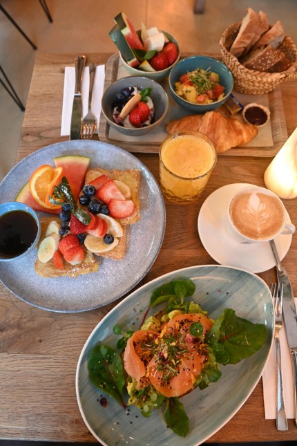 Café Zeitgeist: Die Frühstücksauswahl ist üppig.