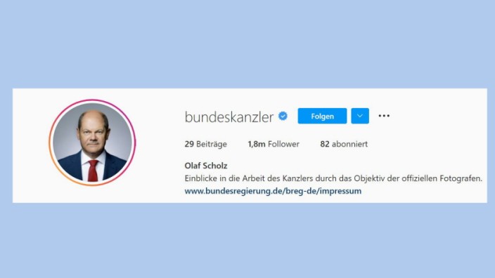 Bundeskanzler auf Instagram: Der Kanzler als Influencer bei Instagram?