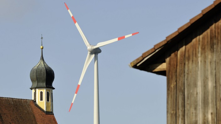 Windkraft in Bayern: Ein Windrad in Harenzhofen