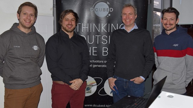 Germering: Von links die Firmengründer Thomas Lund, Joram Gruber, Thomas Sinn und Alexander Titz.
