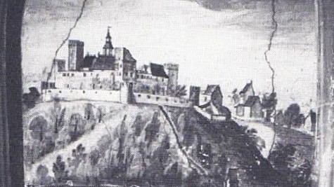 Grünwalder Konferenz von 1522: Zur Zeit der Grünwalder Konferenz dürfte die Burg in etwa wie auf dieser nicht datierten Zeichnung ausgesehen haben.