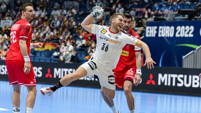 Deutsche Handballer bei der EM: "Alfred hat gesagt, ich soll einfach mein Ding machen": Lukas Mertens erzielt fünf Treffer für Deutschland.