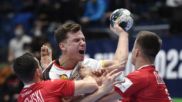 Handball-EM 2022: Christoph Steinert im Spiel gegen Polen