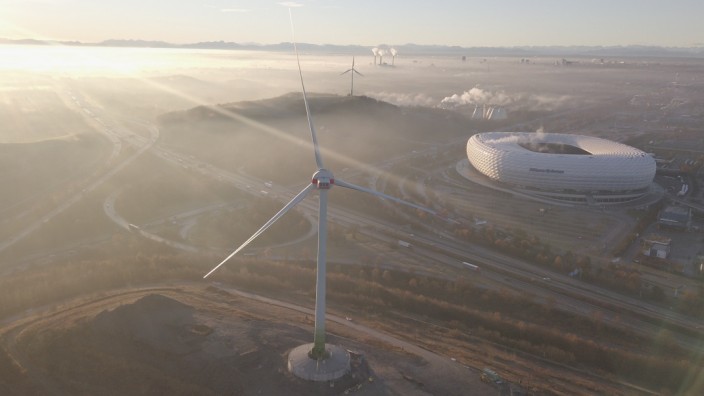 Klimapolitik: Die SWM Windkraftanlage in Freimann ist derzeit defekt.
