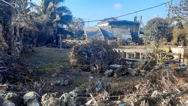 Vulkan in Tonga: Das Foto zeigt das Ausmaß der Zerstörung in Nukuʻalofa, der Hauptstadt von Tonga.