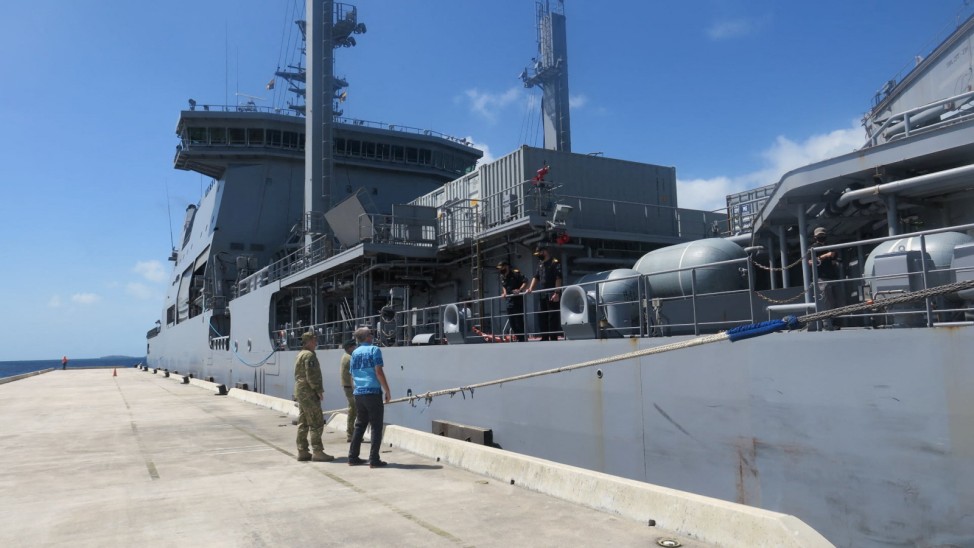 Royal New Zealand Navy's HMNZS Aotearoa arrives in Tonga