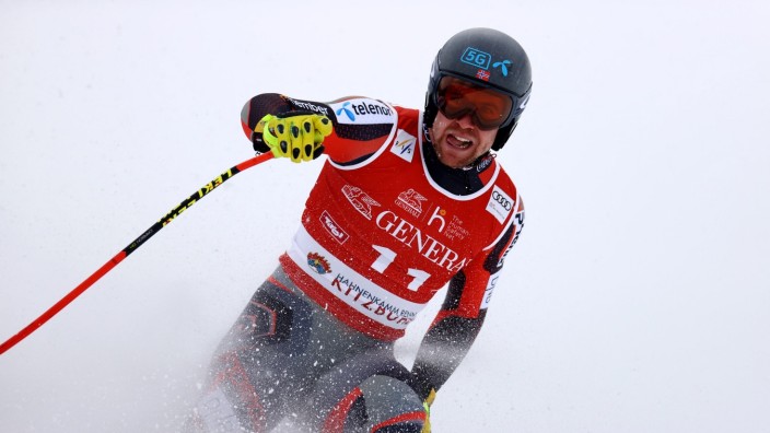 Ski alpin: Der Schnellste im Ziel in Kitzbühel: der Norweger Aleksander Aamodt Kilde.