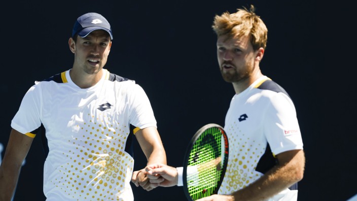Australian Open: Vertrauenssache: Kevin Krawietz (rechts) und Andreas Mies stehen bei den Australian Open in der dritten Runde.