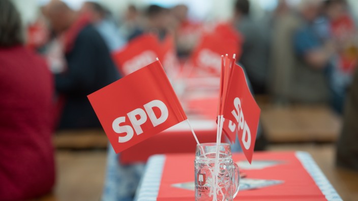 SPD-Veranstaltung mit Sigmar Gabriel im Festzelt Trudering, 2019