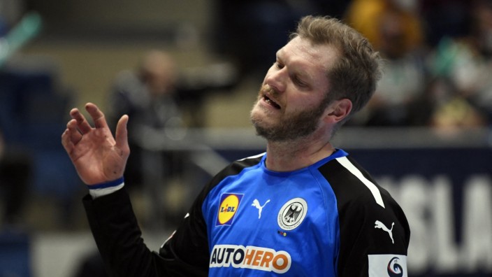 Handball-EM: Torwart Johannes Bitter begann sehr stark, dann wurde er immer häufiger von den Norwegern überwurden