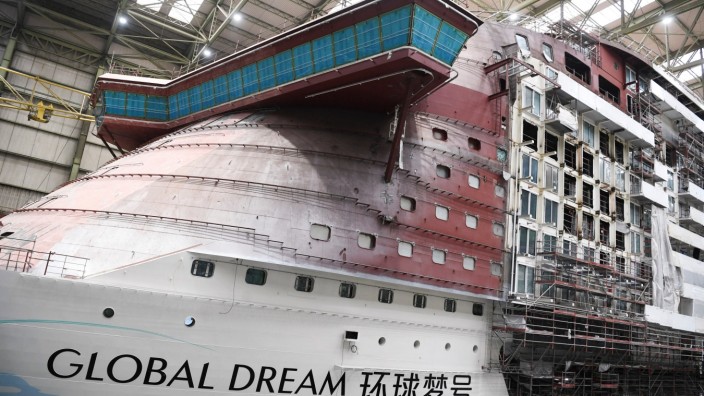 MV Werften: Wegen des Insolvenzverfahrens könne an der "Global Dream" nicht weitergebaut werden, sagt der Insolvenzverwalter.