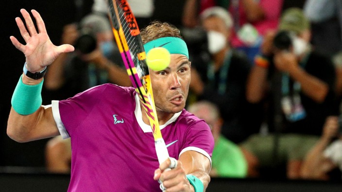 Australian Open: Favorit auf den Titel in Melbourne: Rafael Nadal bei seinem Halbfinalsieg gegen Matteo Berrettini.
