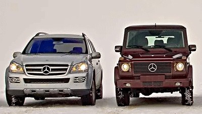 Mercedes-Treffen: G- vs. GL-Klasse: Fast drei Dekaden trennen die beiden Gelände-Benze.