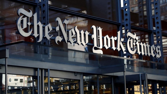 Presse: Irgendwo da drin jubilieren sie: Das Gebäude der "New York Times" in Manhattan - am Mittwoch wurden die neuen Quartalszahlen bekannt gegeben