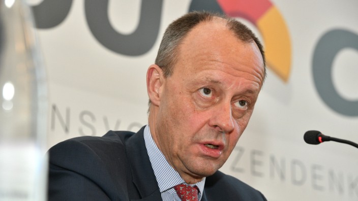 Energie: Friedrich Merz am Montag in Saarbrücken, wo sich die Vorsitzenden der CDU- und CSU-Fraktionen trafen.