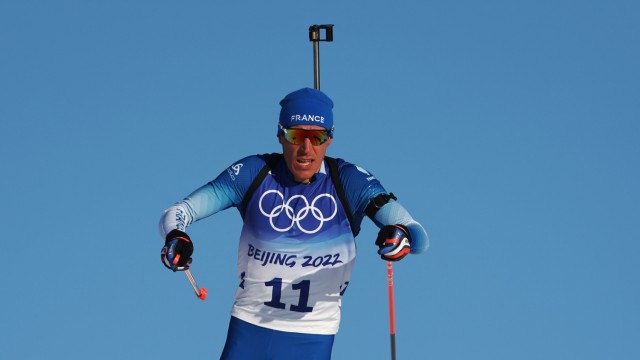 Biathlon bei Olympia: Der Sieger: Quentin Fillon Maillet aus Frankreich ist in dieser Saison schwer zu schlagen.