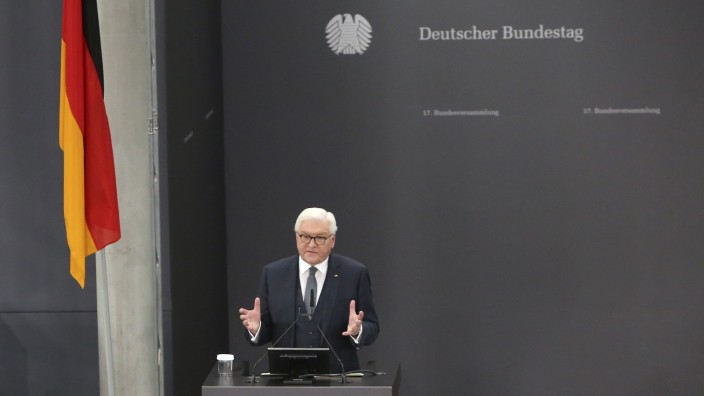 Bundespräsidentenwahl: Vernunft in einer Zeit voller Unvernunft: Frank-Walter Steinmeier am Sonntag in Berlin.