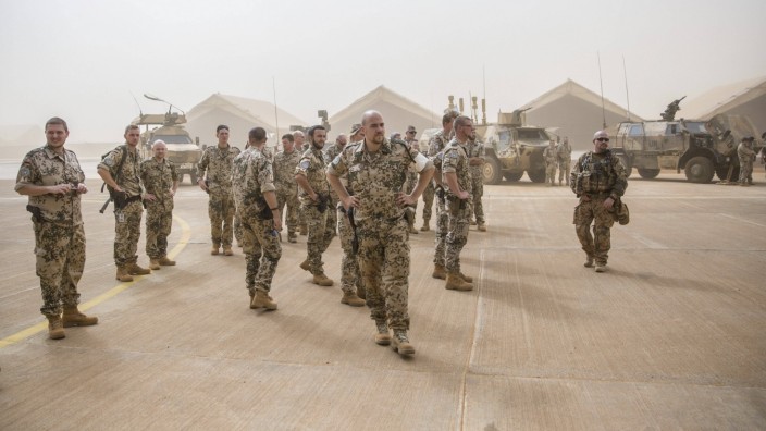 Militäreinsatz in Mali: Deutsche Soldaten auf einem UN-Stützpunkt im malischen Gao.