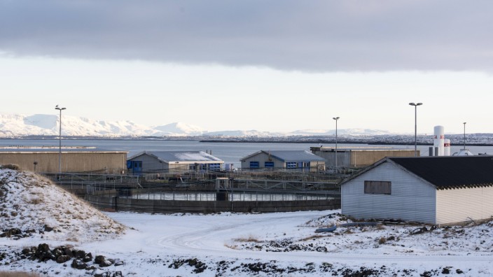 Fischskandal in Island: Fischzuchtanlage der Firma Samherji an der Küste der Halbinsel Reykjanes: Über die Geschäfte des Konzerns gab 2019 ein Whistleblower Auskunft.
