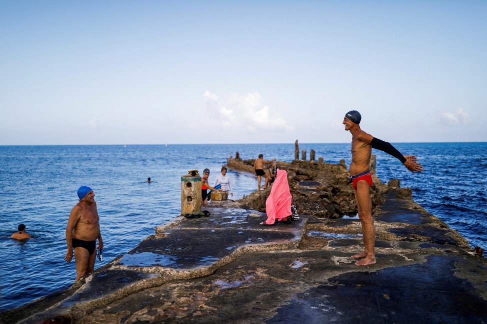 Cuba's elderly swim again after nearly two years of lockdown