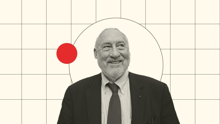 Suisse Secrets: Joseph Stiglitz. Collage: Sandra Hartung, Foto: EFE/picture alliance/dpa