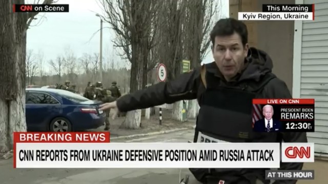 Kriegsreporter in der Ukraine: CNN-Reporter Matthew Chance: Zufällig auf russische Soldaten getroffen.