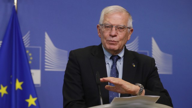 Europäische Union: "Die Einheit der Europäer ist so stark wie der Widerstand der Ukrainer", sagte EU-Außenbeauftragter Josep Borrell am Montag in Brüssel.