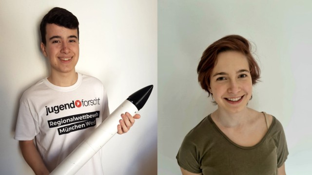 Jugend forscht: Raketentechniker: Samuel Hülseberg und Alisa Odobasic, die von Kanada aus am Wettbewerb teilnahm.