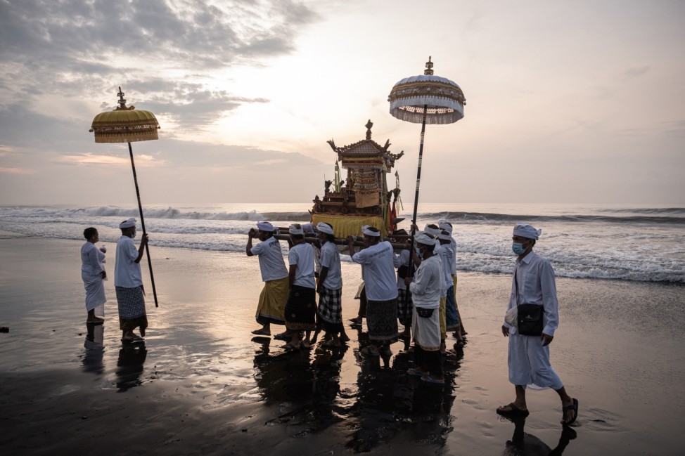 Balinese Hindus Celebrate Nyepi Festival