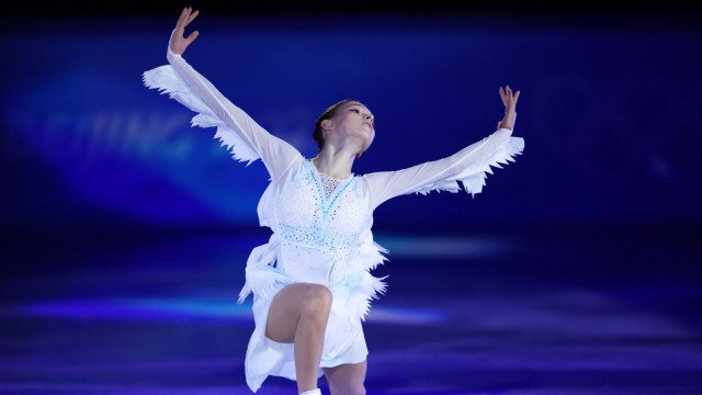 Sanktionen gegen Russland: Olympiasiegerin in einer der wichtigsten russischen Sparten: Eiskunstläuferin Anna Schtscherbakowa.