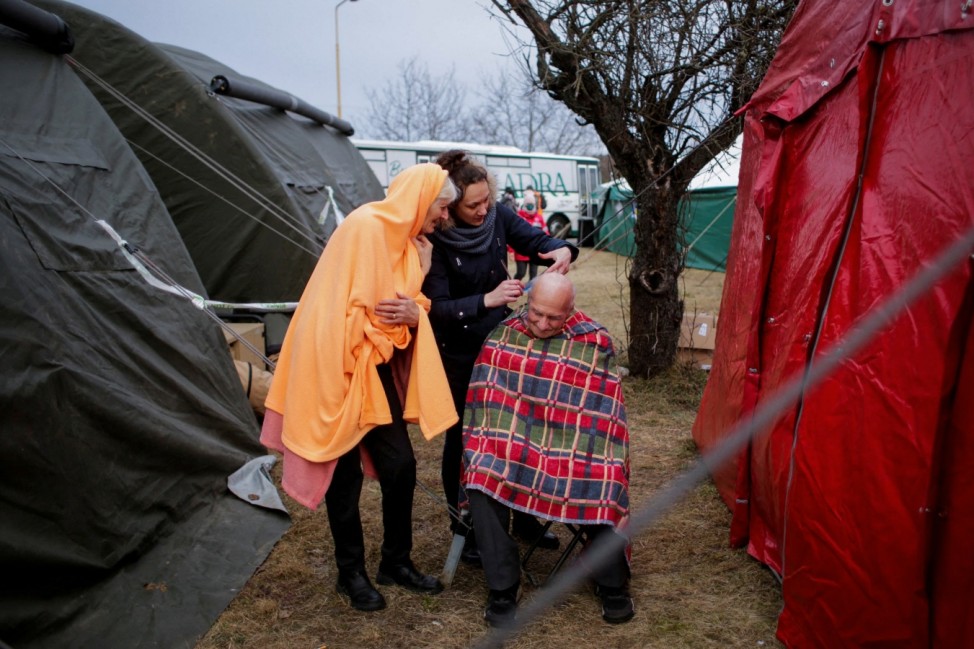 Refugees fleeing Russian invasion in Ukraine arrive in Vysne Nemecke