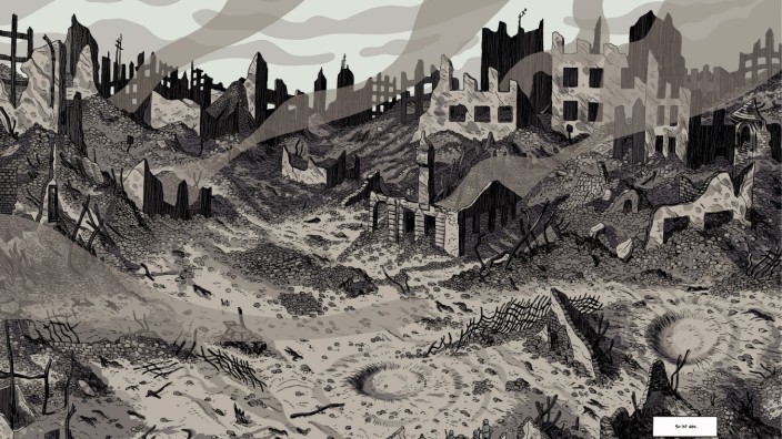 "Schlachthof 5" als Comic: Dresden nach dem Feuersturm: Ausschnitt aus der Graphic Novel "Schlachthof 5".