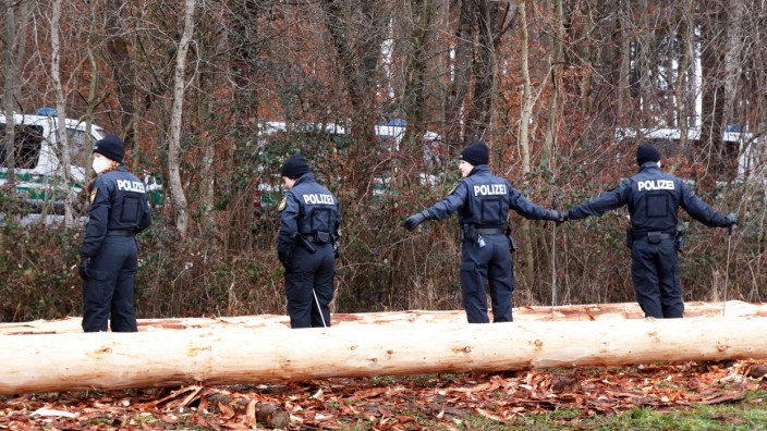 Leichenfund in Berg: Der Wald, in dem die Tote gefunden wurde, ist nach Einschätzung der Polizei nicht der Tatort.