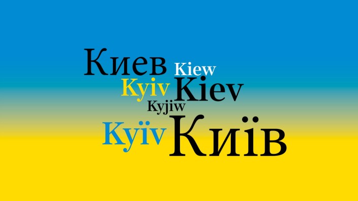 Kiew oder Kyiv?: Grafik: SZ