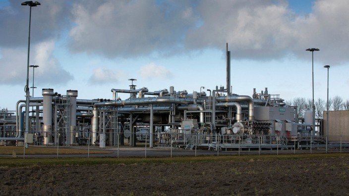 Niederlande: Gasförderung in 't Zand in der Provinz Groningen.