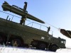 PRIMORYE TERRITORY RUSSIA NOVEMBER 17 2016 Loading a quasi ballistic missile into an Iskander M